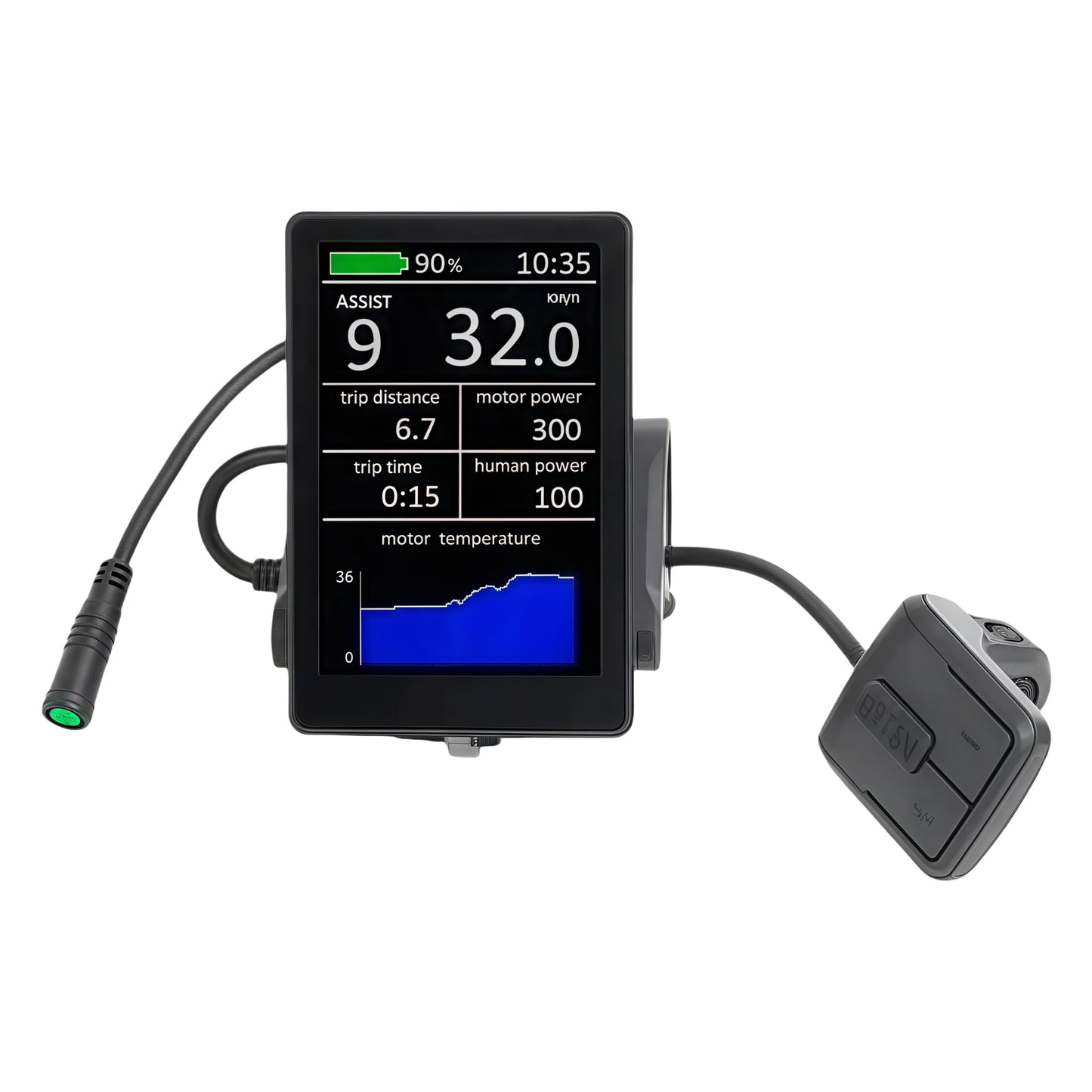 TONGSHENG TSDZ2/TSDZ2B OSF-Kit 8-poliger Controller 36 V/48 V/52 V mit OSF 860C-Display