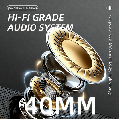 Portable Speaker with Magnetic Wireless Charger