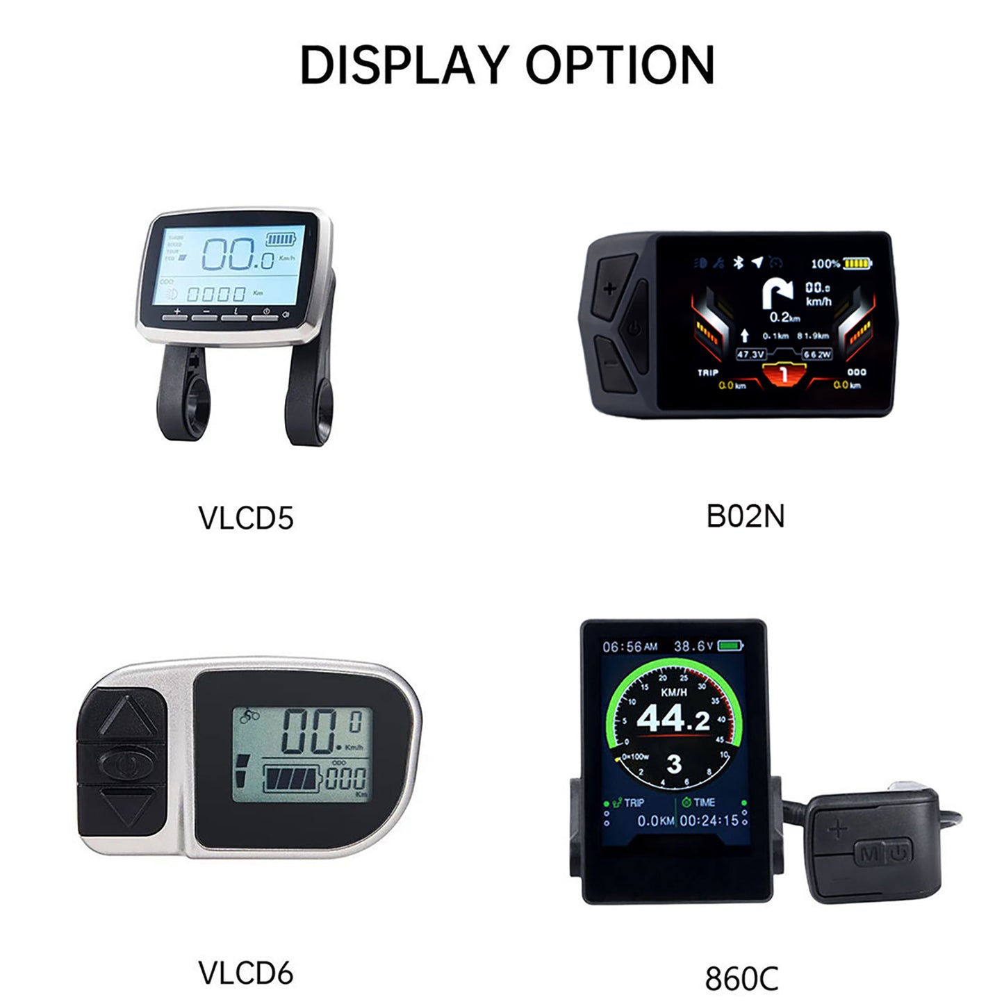 TONGSHENG TSDZ2/TSDZ2B LCD-Display - 860C/B02N/VLCD5/VLCD6