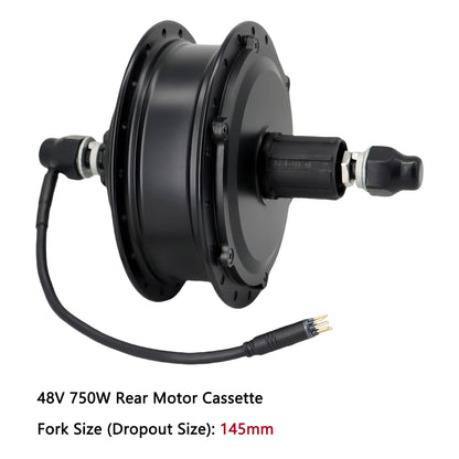 48V 750W Front/Rear Gear Hub Motor